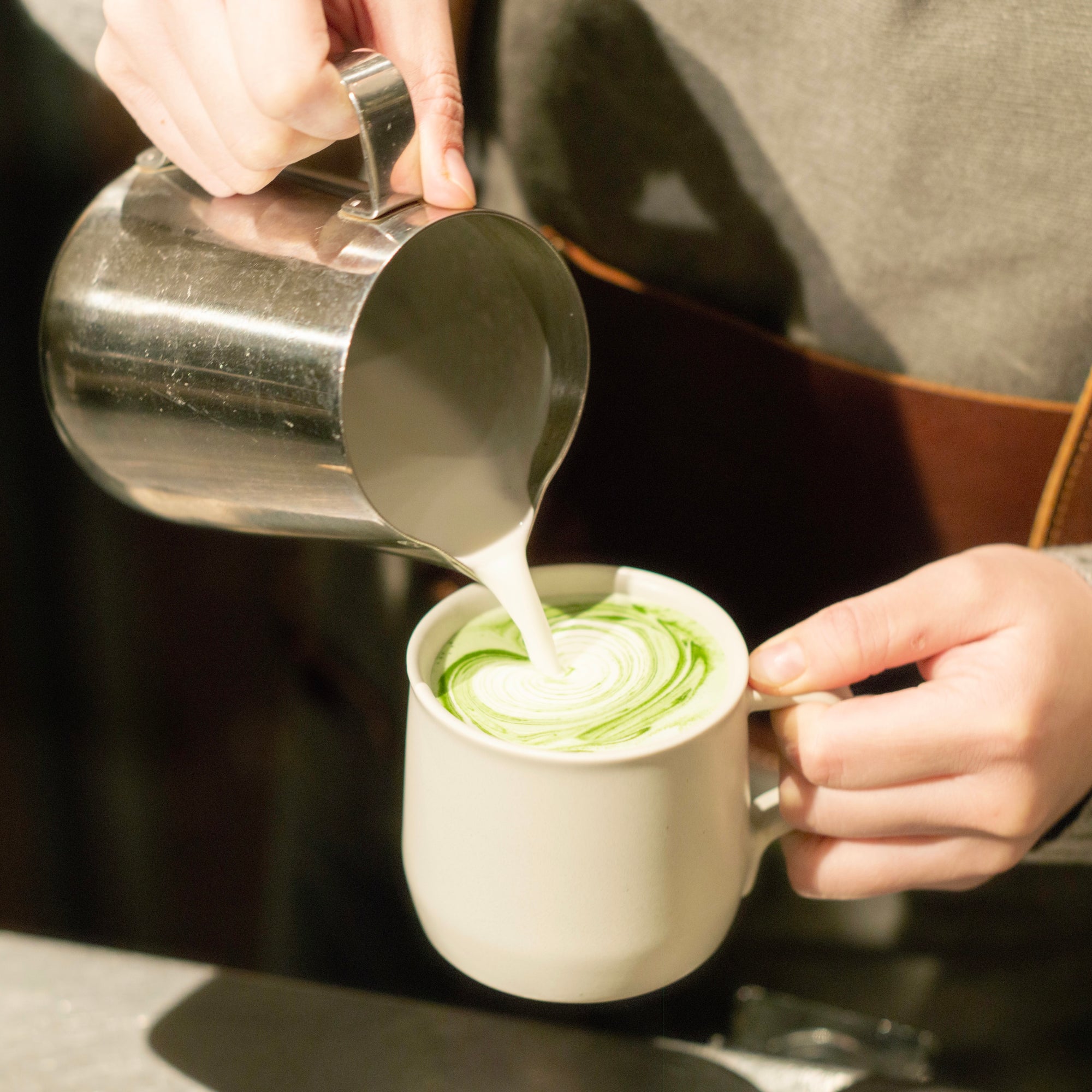 抹茶ラテ（カフェ飲食店向け・シェイカー使用）