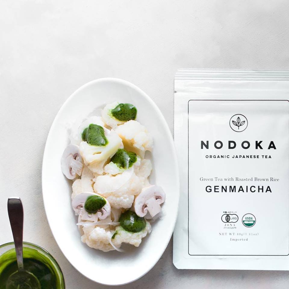 Genmaicha with Anchovy Salad Dressing